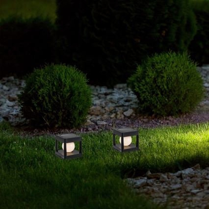Rabalux - LED apšvietimas, įkraunamas saulės energija LED/0,3W/3,7V IP44 800 mAh
