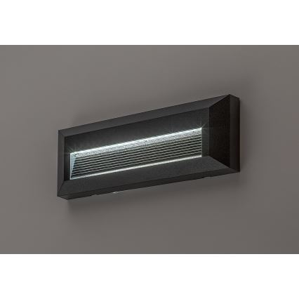 Rabalux - LED lauko sieninis šviestuvas LED/6W/230V IP65 juodas