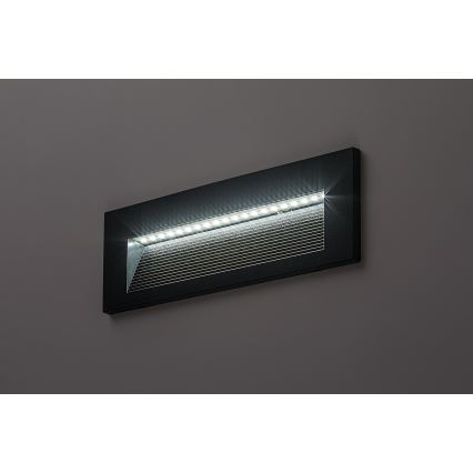 Rabalux - LED lauko sieninis šviestuvas LED/6W/230V IP65 juodas