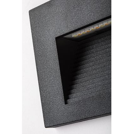 Rabalux - LED lauko sieninis šviestuvas LED/6W/230V IP65 juodas