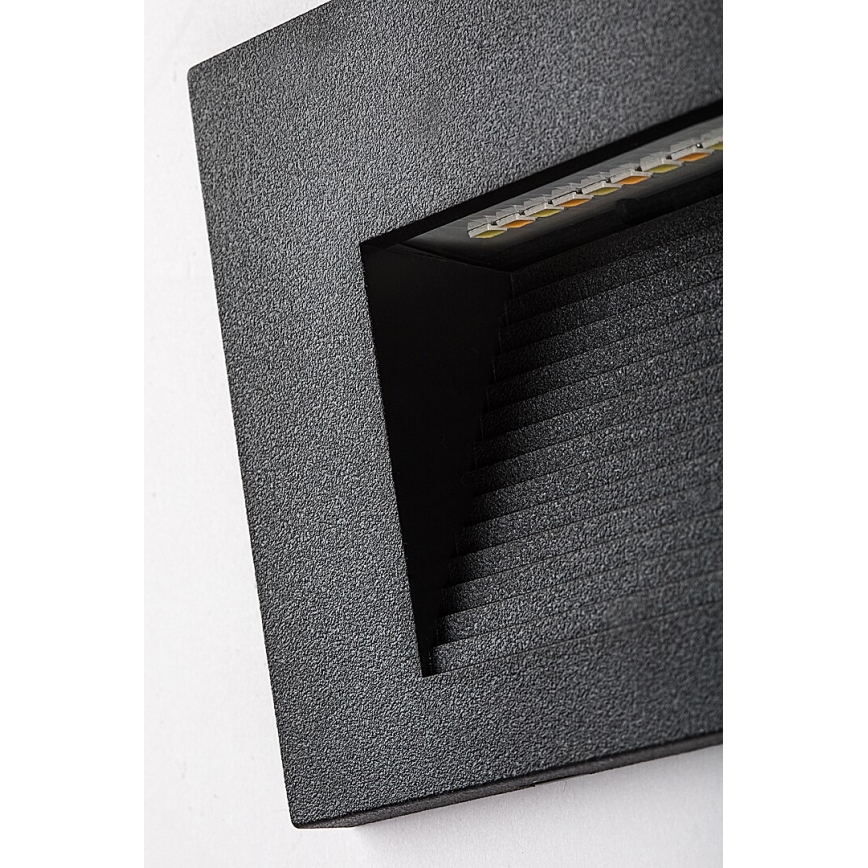 Rabalux - LED lauko sieninis šviestuvas LED/6W/230V IP65 juodas