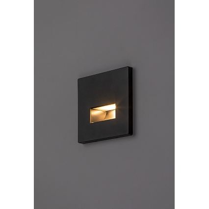 Rabalux - LED laiptų šviestuvas LED/1W/230V 3000/4500/6500K juodas
