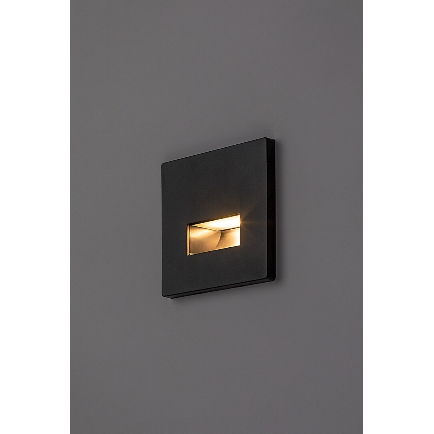Rabalux - LED laiptų šviestuvas LED/1W/230V 3000/4500/6500K juodas