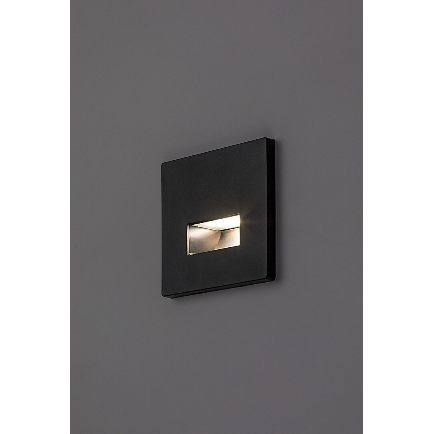 Rabalux - LED laiptų šviestuvas LED/1W/230V 3000/4500/6500K juodas