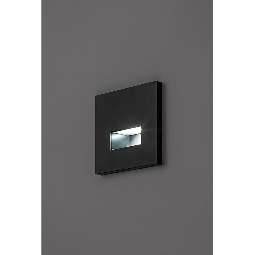 Rabalux - LED laiptų šviestuvas LED/1W/230V 3000/4500/6500K juodas