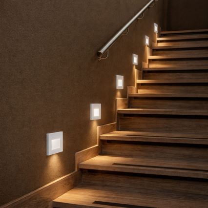 Rabalux - LED laiptų šviestuvas LED/1W/230V 3000/4500/6500K baltas