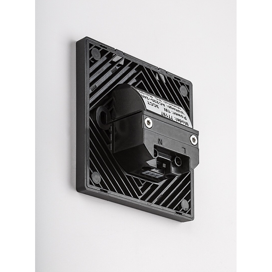 Rabalux - LED laiptų šviestuvas su judesio ir sumrėkimo jutikliu LED/1W/230V 3000/4500/6500K juodas