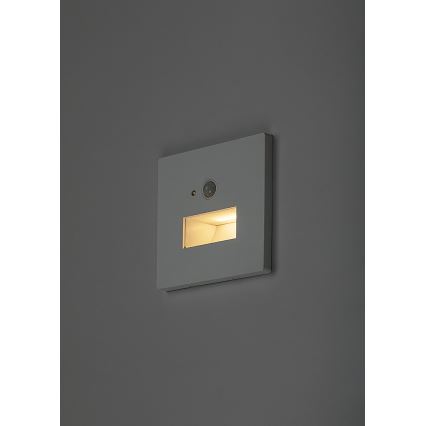 Rabalux - LED laiptų šviestuvas su judesio ir sutemų jutikliu LED/1W/230V 3000/4500/6500K baltas