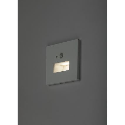 Rabalux - LED laiptų šviestuvas su judesio ir sutemų jutikliu LED/1W/230V 3000/4500/6500K baltas