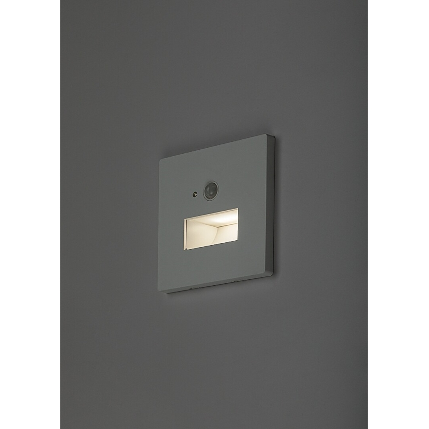 Rabalux - LED laiptų šviestuvas su judesio ir sutemų jutikliu LED/1W/230V 3000/4500/6500K baltas