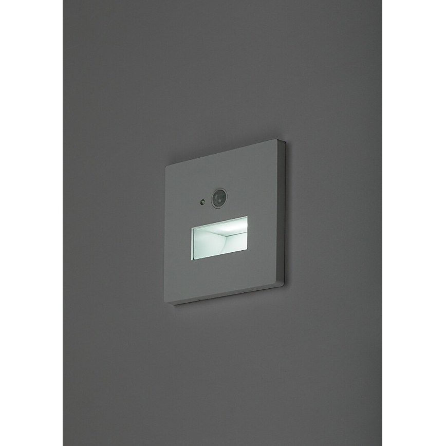 Rabalux - LED laiptų šviestuvas su judesio ir sutemų jutikliu LED/1W/230V 3000/4500/6500K baltas