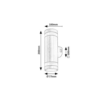 Rabalux - LED lauko sieninis šviestuvas LED/16W/230V IP65 rudas