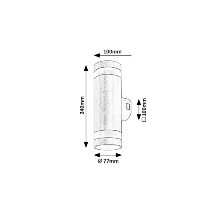 Rabalux - LED lauko sieninis šviestuvas LED/16W/230V IP65 rudas