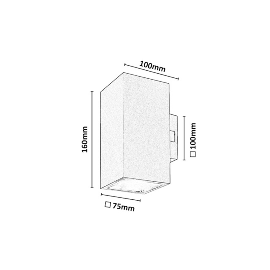 Rabalux - LED Lauko sieninis šviestuvas LED/18W/230V 2700/4000/6500K IP65
