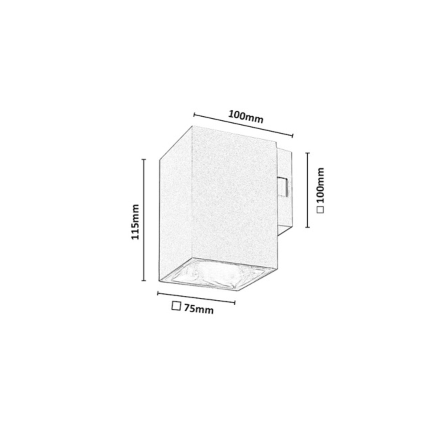 Rabalux - LED Lauko sieninis šviestuvas LED/9W/230V 2700/4000/6500K IP65