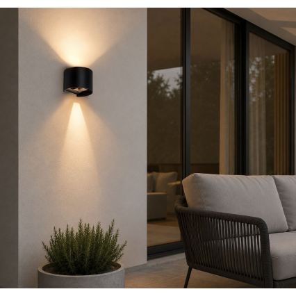 Rabalux - LED Lauko sieninis šviestuvas LED/5W/230V 2700/4000/6500K IP54 juodas