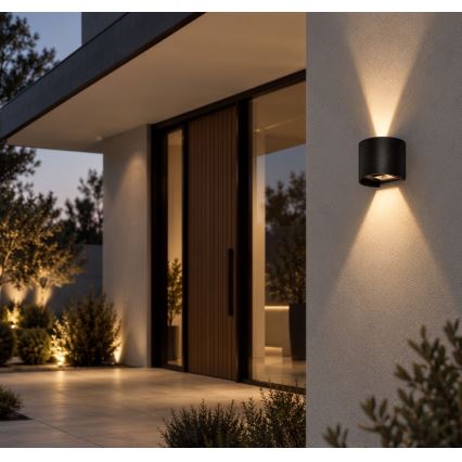 Rabalux - LED Lauko sieninis šviestuvas LED/5W/230V 2700/4000/6500K IP54 juodas