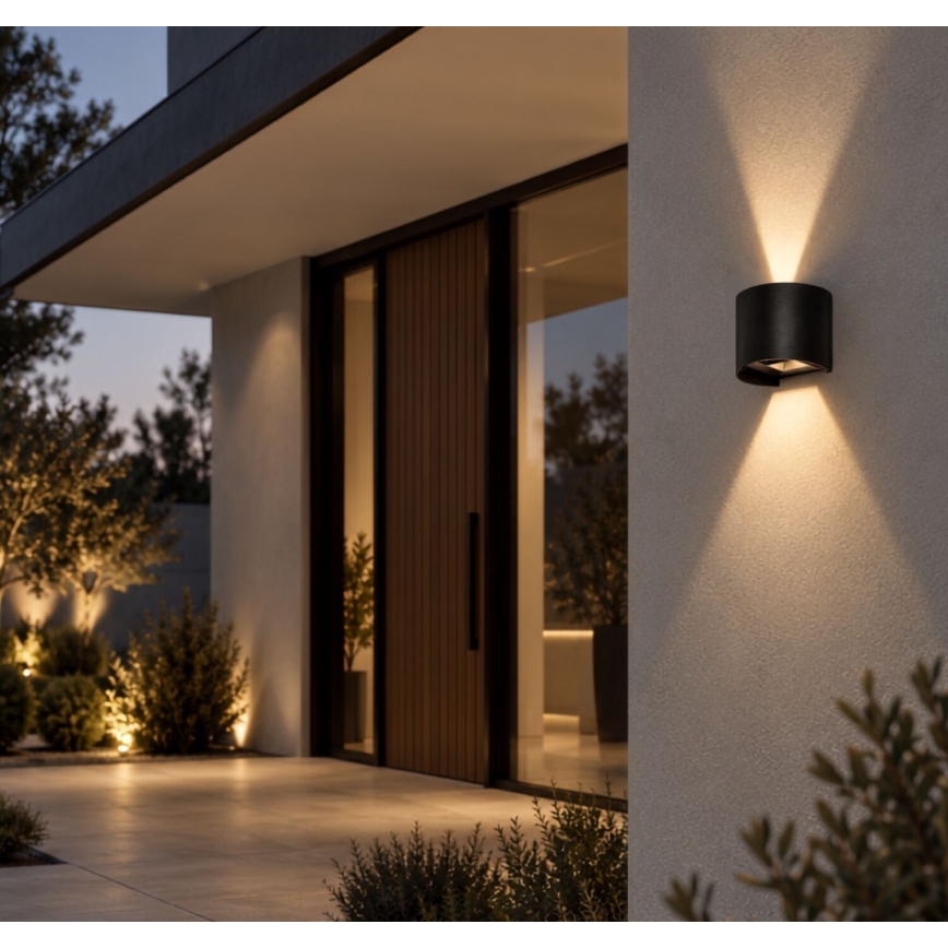 Rabalux - LED Lauko sieninis šviestuvas LED/5W/230V 2700/4000/6500K IP54 juodas