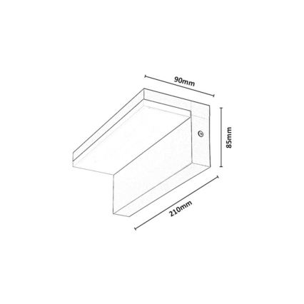 Rabalux - LED Lauko sieninis šviestuvas LED/9W/230V IP54 smėlinė