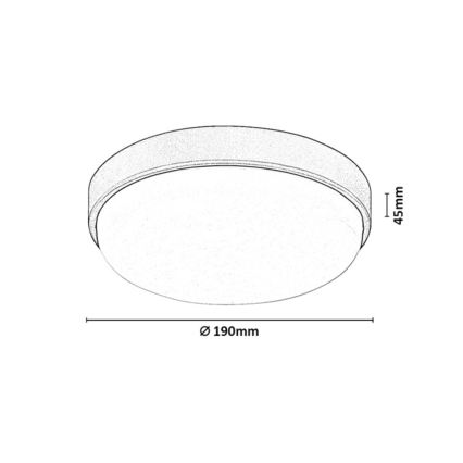 Rabalux - LED lauko lubinis šviestuvas LED/14W/230V IP54 baltas