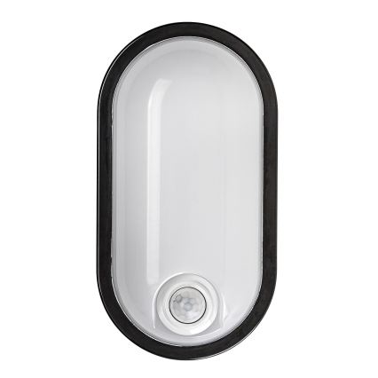 Rabalux - LED lauko lubinis šviestuvas su jutikliu LED/15W/230V IP65 juodas