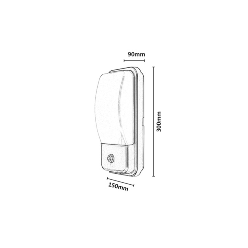 Rabalux - LED lauko sieninis šviestuvas su judesio jutikliu LED/20W/230V IP65