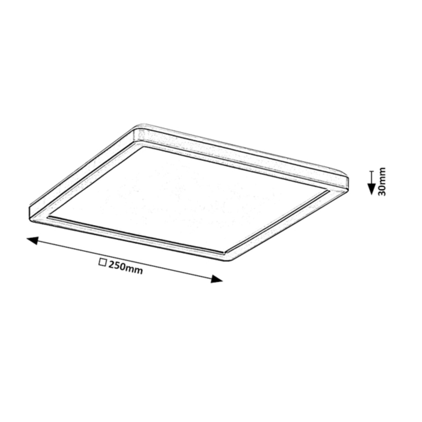 Rabalux - LED Reguliuojamas lauko lubinis šviestuvas LED/15W/230V Wi-Fi Tuya 2700-6500K IP44 + valdymo pultas