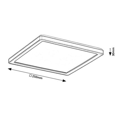 Rabalux - LED Reguliuojamas lauko lubinis šviestuvas LED/15W/230V Wi-Fi Tuya 2700-6500K IP44 + valdymo pultas