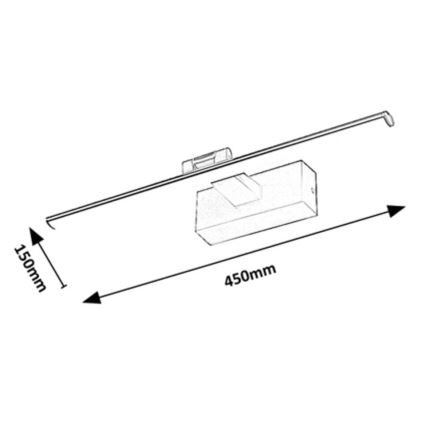 Rabalux - LED paveiklo šviestuvas LED/8W/230V 3000K 45 cm