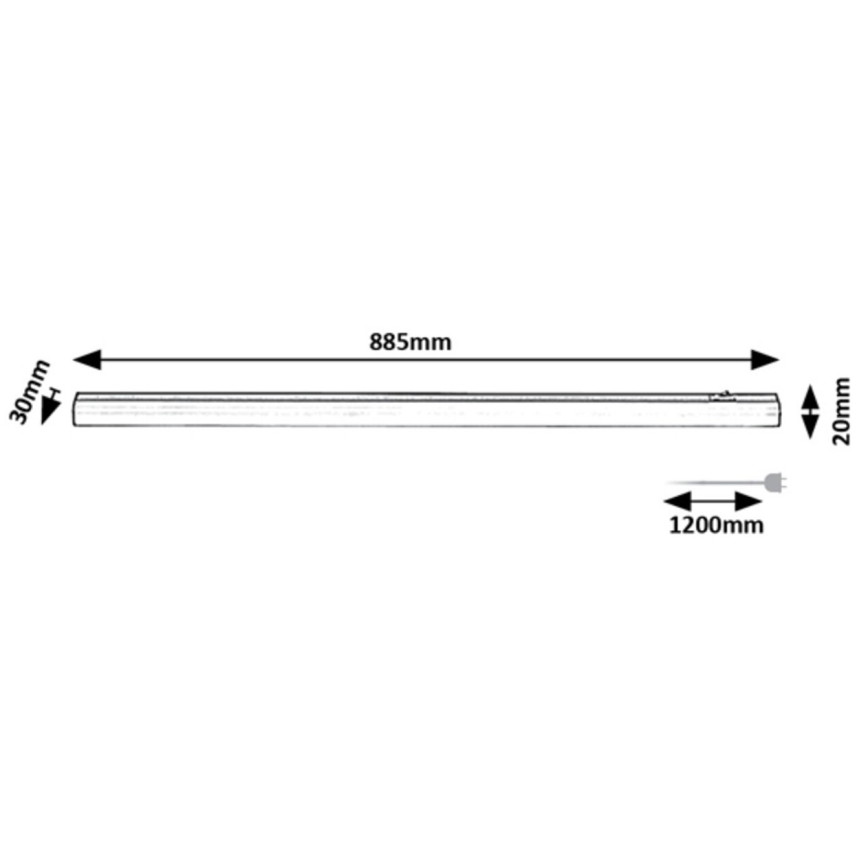 Rabalux - LED po stalinių šviestuvų LED/13W/230V 4000K 88 cm