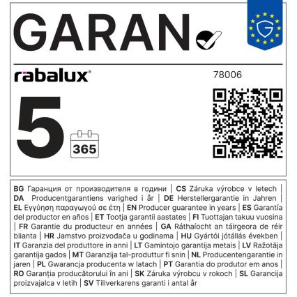 Rabalux - LED po stalinių šviestuvų LED/18W/230V 4000K 118 cm