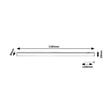 Rabalux - LED virtuvės šviestuvas, kabinamas po spintele LED/18W/230V 4000K 118 cm