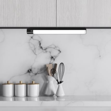 Rabalux - LED po stalviršiniu šviestuvu su lizdu LED/20W/230V 4000K IP44 juoda 87 cm
