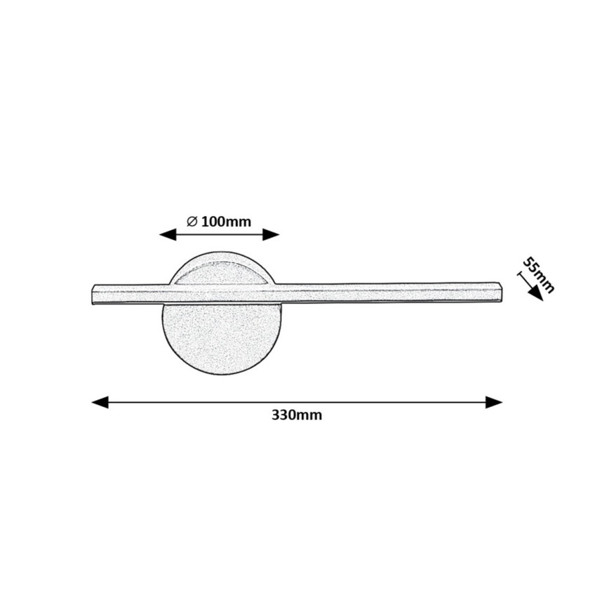 Rabalux - LED sieninis šviestuvas LED/6W/230V 4000K
