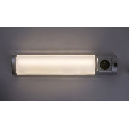 Rabalux - LED Virtuvės šviestuvas, montuojamas po spintelėmis, su stalčiumi LED/5W/230V 4000K 45 cm sidabras