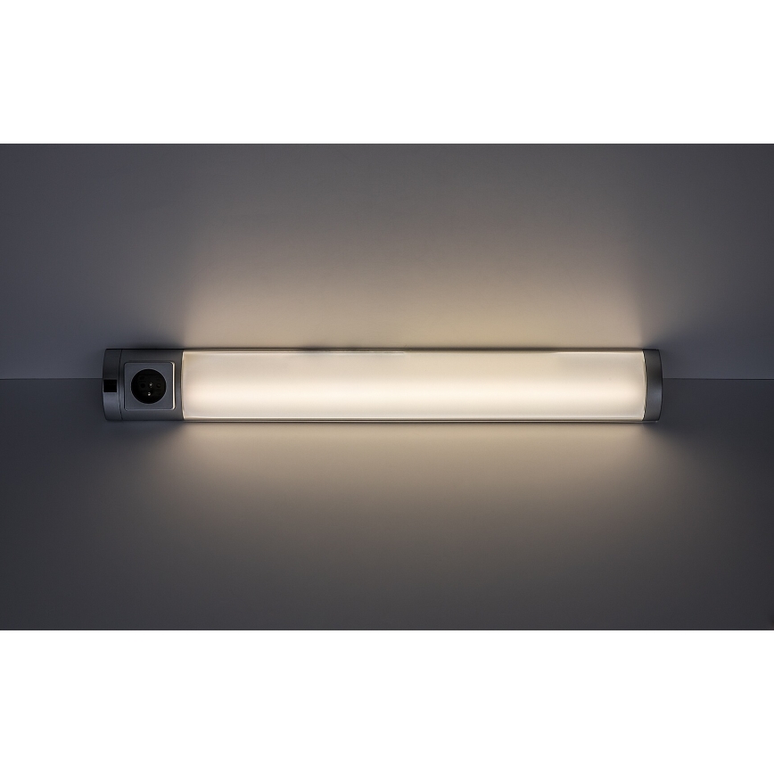 Rabalux - LED Virtuvės šviestuvas, montuojamas po spintelėmis, su stalčiumi LED/8W/230V 4000K 68 cm sidabras
