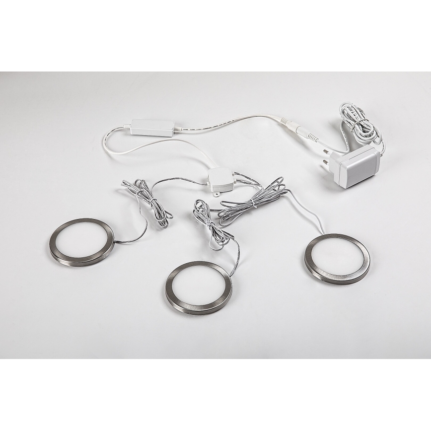 Rabalux - KOMPLEKTAS 3x LED reguliuojamas spintos apšvietimas LED/1W/230V 4000K