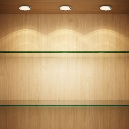 Rabalux - KOMPLEKTAS 3x LED šviesos reguliavimas spintelė apšvietimas 3xLED/1W/230V 4000K
