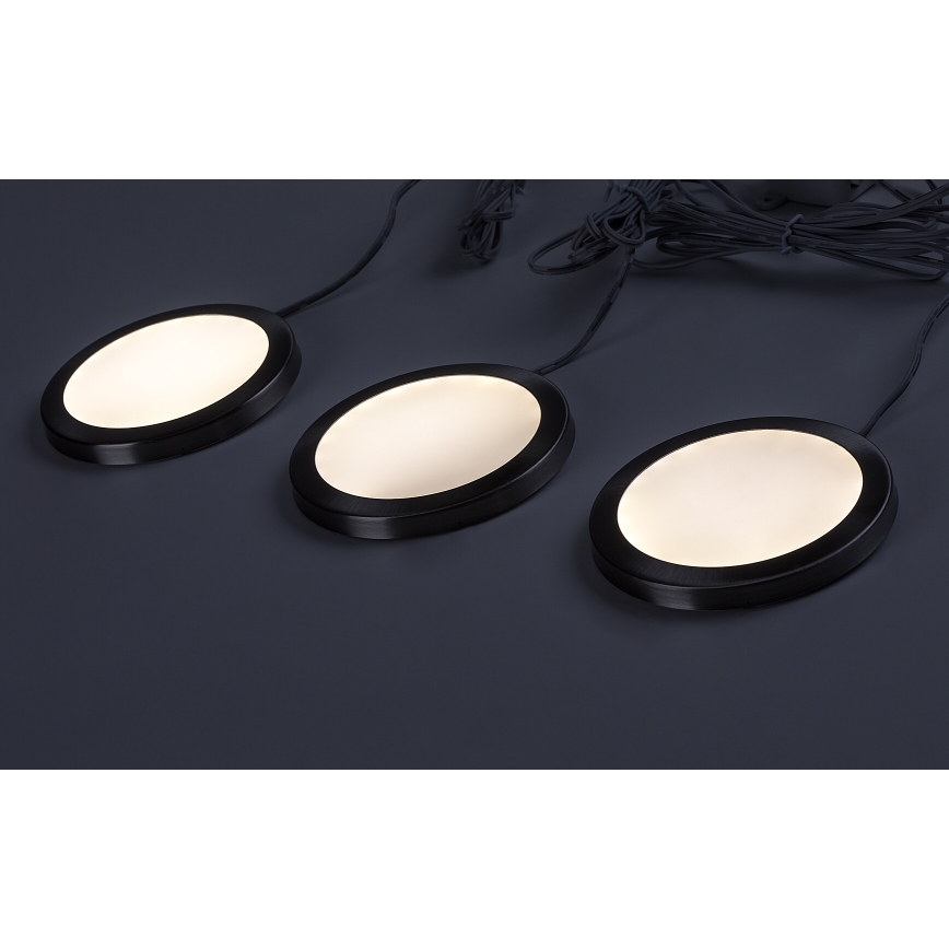 Rabalux - KOMPLEKTAS 3x LED šviesos reguliavimas spintelė apšvietimas 3xLED/1W/230V 4000K