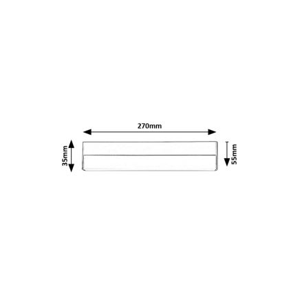 Rabalux - LED virtuvės šviestuvas, kabinamas po spintele LED/7W/230V 4000K juoda