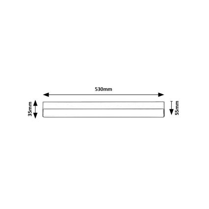 Rabalux - LED virtuvės šviestuvas, kabinamas po spintele LED/14W/230V 4000K 53 cm juoda