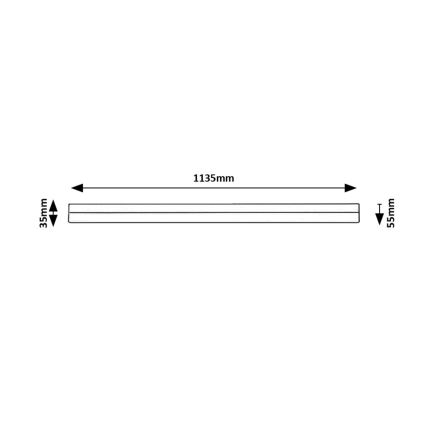 Rabalux - LED virtuvės šviestuvas, kabinamas po spintele LED/24W/230V 4000K 113 cm balta