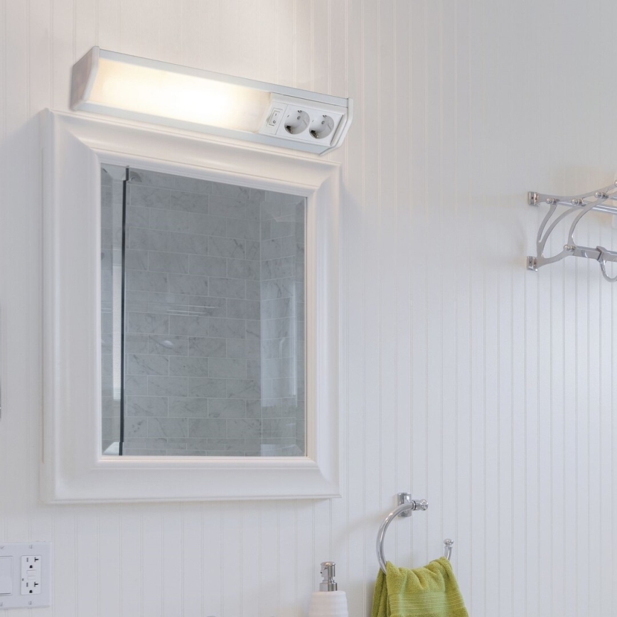 Rabalux - LED virtuvės šviestuvas, kabinamas po spintele su 2 lizdais LED/10W/230V 4000K 50 cm balta