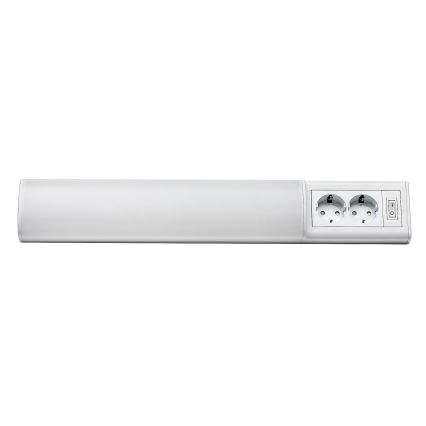 Rabalux - LED virtuvės šviestuvas, kabinamas po spintele su 2 lizdais LED/10W/230V 4000K 50 cm balta