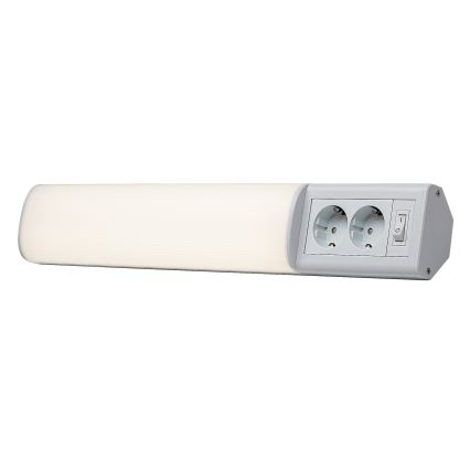 Rabalux - LED virtuvės šviestuvas, kabinamas po spintele su 2 lizdais LED/10W/230V 4000K 50 cm balta