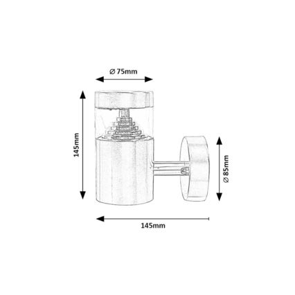 Rabalux - LED Lauko sieninis šviestuvas LED/7W/230V IP54