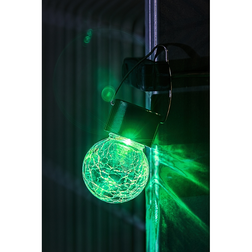 Rabalux - LED RGB Lauko saulės šviestuvas su jungikliu LED/0,06W 60 mAh IP44