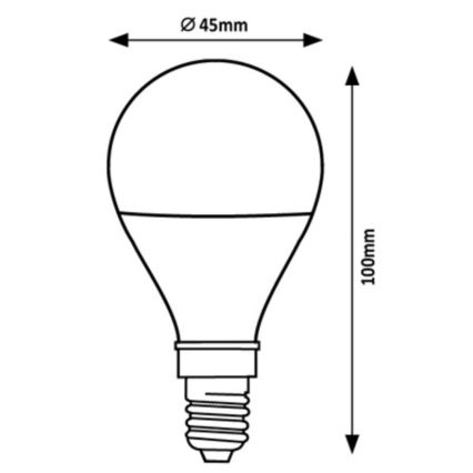 Rabalux - LED elektros lemputė G45 E14/2W/230V 4000K Energijos klasė A