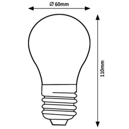 Rabalux - LED elektros lemputė A60 E27/7W/230V 3000K Energijos klasė A