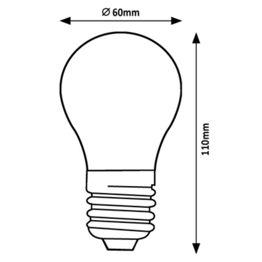 Rabalux - LED elektros lemputė A60 E27/7W/230V 3000K Energijos klasė A